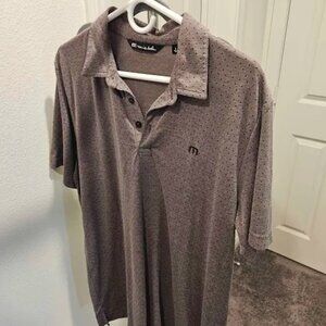 Travis Mathew Heater Polo, Burgundy, Large
